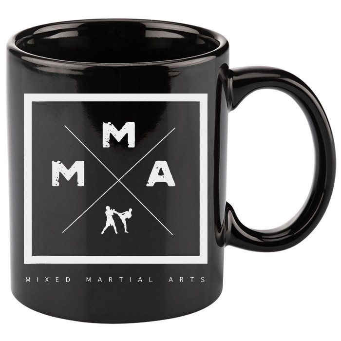 Mma Mixed Martial Arts 11oz C Handle Ceramic Mug