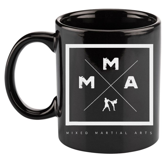 Mma Mixed Martial Arts 11oz C Handle Ceramic Mug