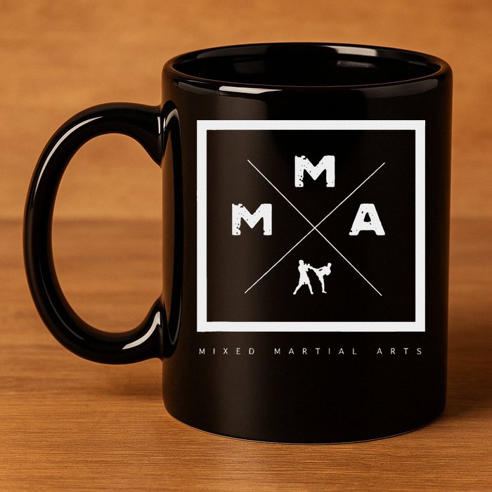 Mma Mixed Martial Arts 11oz C Handle Ceramic Mug