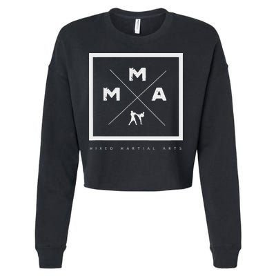 Mma Mixed Martial Arts Cropped Pullover Crew