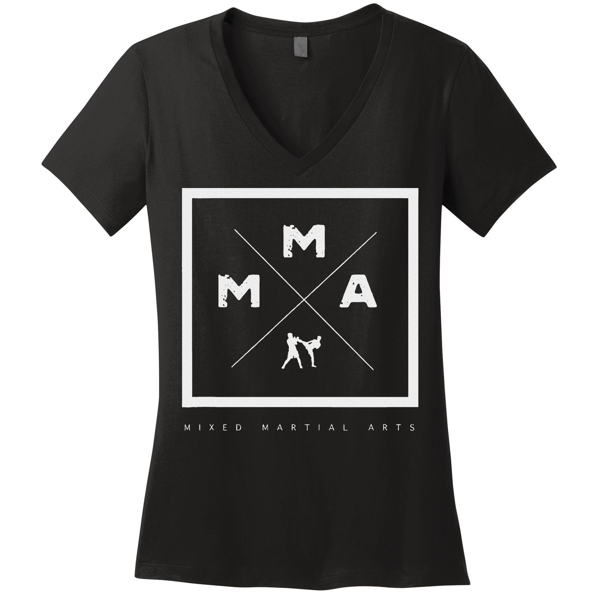 Mma Mixed Martial Arts Women's V-Neck T-Shirt