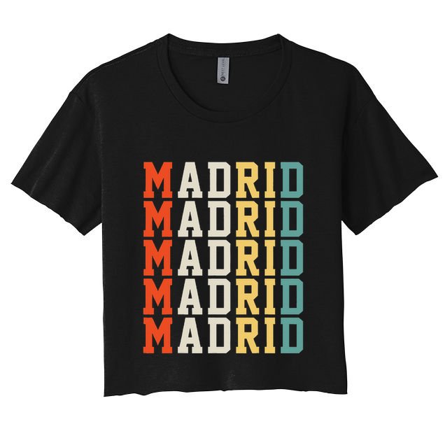 Madrid Madrid Madrid Madrid Madrid Crop Top