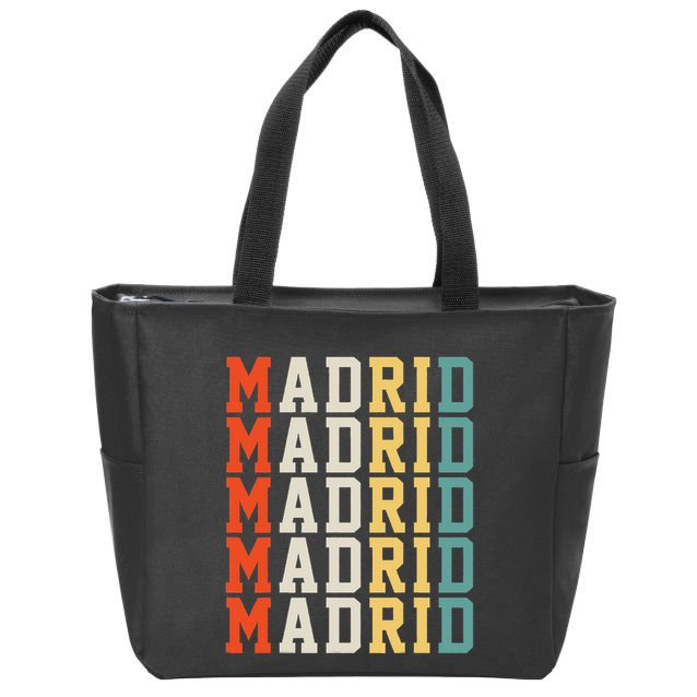 Madrid Madrid Madrid Madrid Madrid Zip Tote Bag