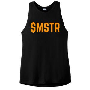 Microstrategy $Mstr Michael Saylor Bitcoin Ladies PosiCharge Tri-Blend Wicking Tank