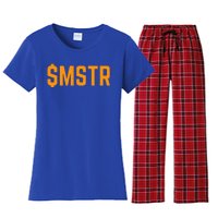 Microstrategy $Mstr Michael Saylor Bitcoin Women's Flannel Pajama Set