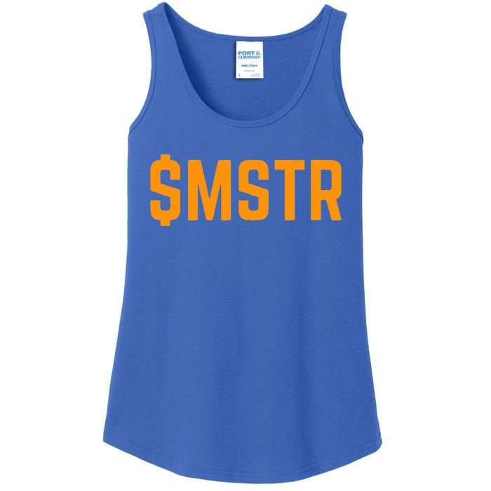 Microstrategy $Mstr Michael Saylor Bitcoin Ladies Essential Tank