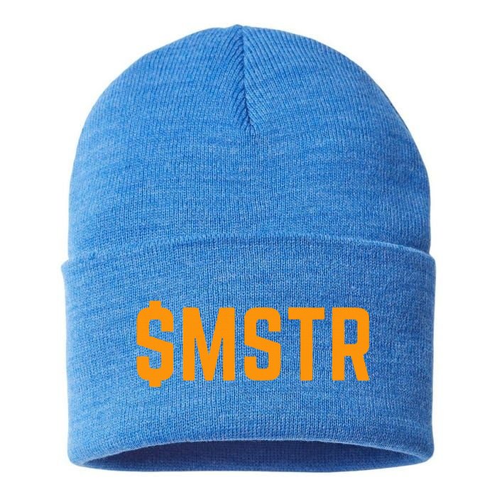 Microstrategy $Mstr Michael Saylor Bitcoin Sustainable Knit Beanie