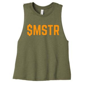 Microstrategy $Mstr Michael Saylor Bitcoin Women's Racerback Cropped Tank