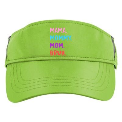 Mama Mommy Mom Bruh Colorful Paintbrush Meme Adult Drive Performance Visor