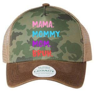 Mama Mommy Mom Bruh Colorful Paintbrush Meme Legacy Tie Dye Trucker Hat