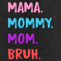 Mama Mommy Mom Bruh Colorful Paintbrush Meme Beanie