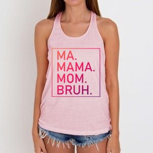 Ma Mama Mom Bruh Mommy Mother S Mama Cute Gift Women's Knotted Racerback Tank