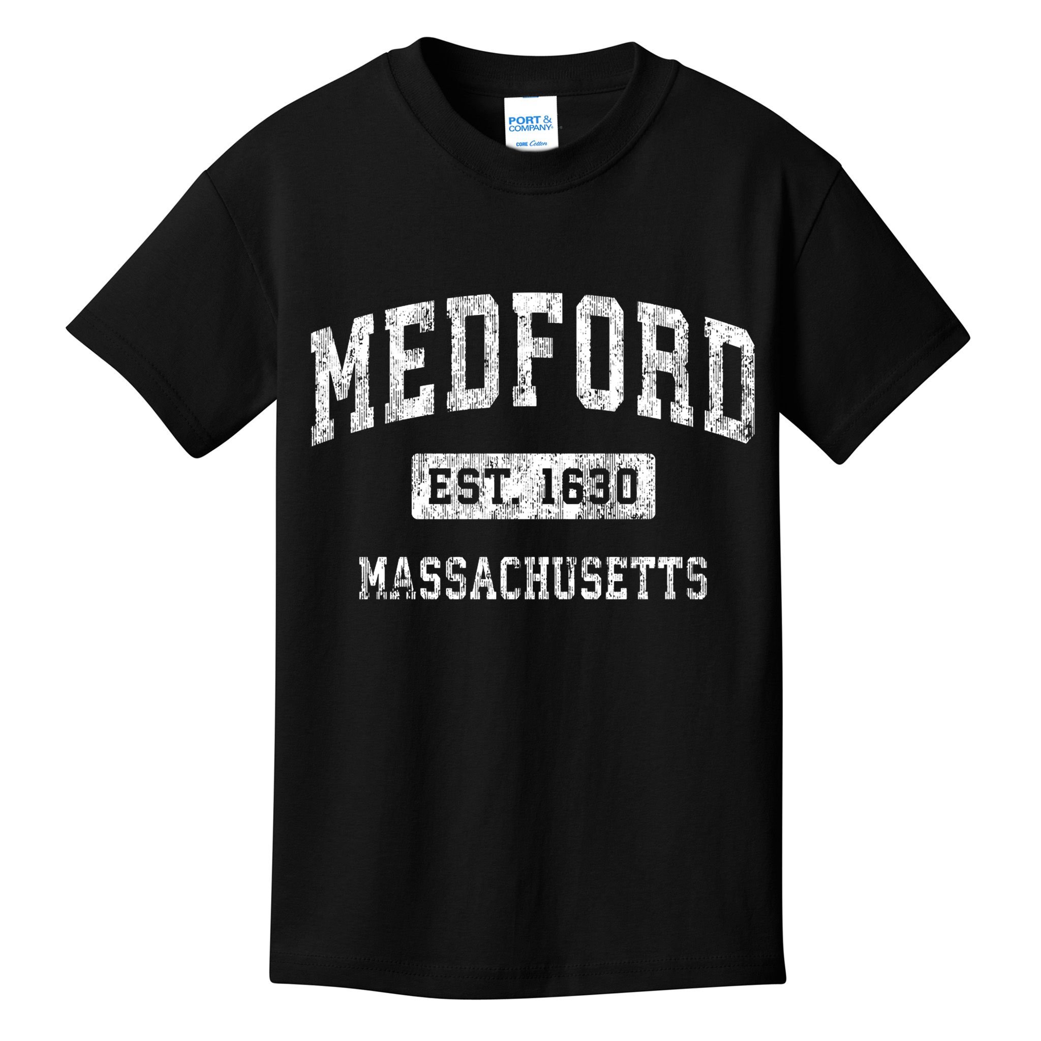 Medford Massachusetts Ma Vintage Established Sports Kids T-Shirt