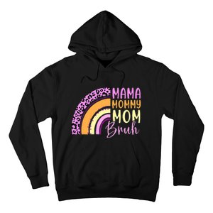 Mama Mommy Mom Bruh Cute Rainbow Hoodie