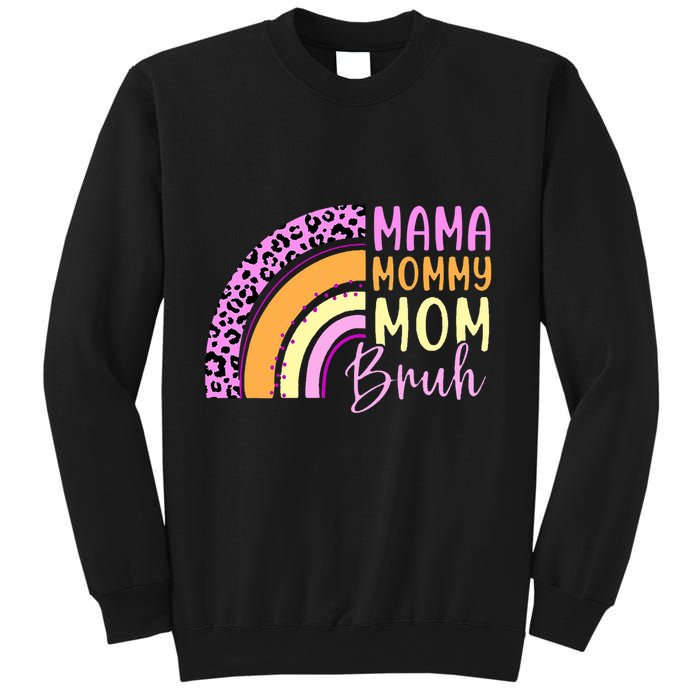 Mama Mommy Mom Bruh Cute Rainbow Sweatshirt