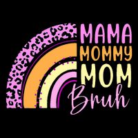 Mama Mommy Mom Bruh Cute Rainbow Sweatshirt