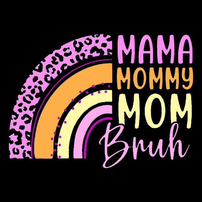 Mama Mommy Mom Bruh Cute Rainbow Sweatshirt
