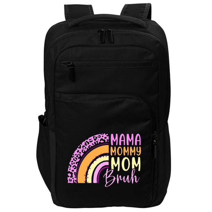 Mama Mommy Mom Bruh Cute Rainbow Impact Tech Backpack