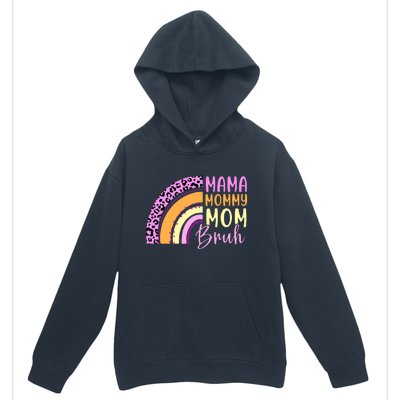 Mama Mommy Mom Bruh Cute Rainbow Urban Pullover Hoodie