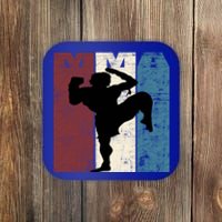 Mma Mixed Martial Arts Vintage Distressed Gift Coaster