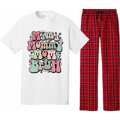 Mama Mommy Mom Bruh Mother's Day For Mom Mommy Pajama Set