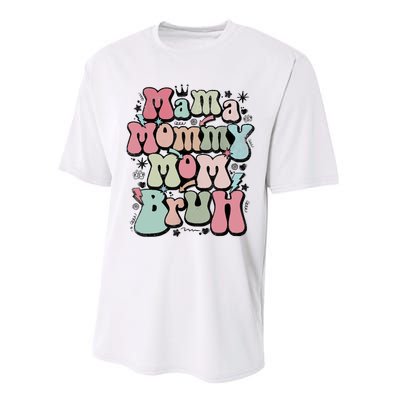 Mama Mommy Mom Bruh Mother's Day For Mom Mommy Performance Sprint T-Shirt