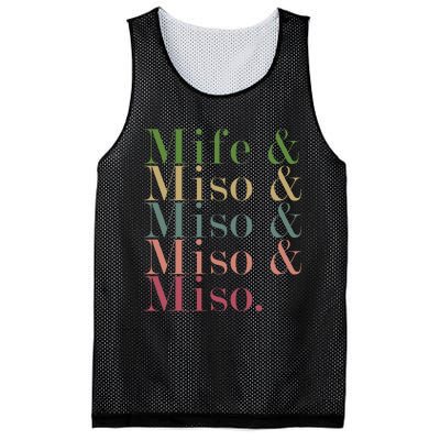 Mife & Miso & Miso & Miso & Miso Mesh Reversible Basketball Jersey Tank