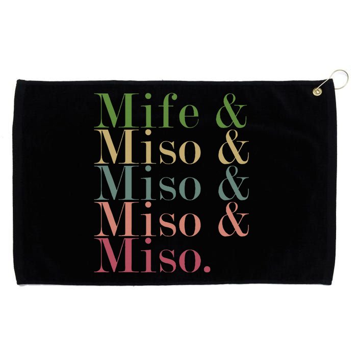 Mife & Miso & Miso & Miso & Miso Grommeted Golf Towel