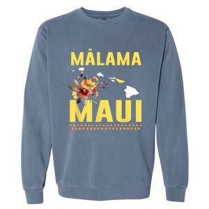 Malama Maui Malama Strong Hawaii Garment-Dyed Sweatshirt