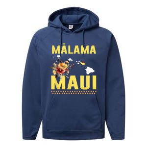 Malama Maui Malama Strong Hawaii Performance Fleece Hoodie