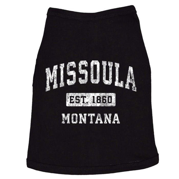 Missoula Montana Mt Vintage Established Sports Doggie Tank