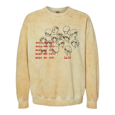 Make Me Mad Lain Colorblast Crewneck Sweatshirt