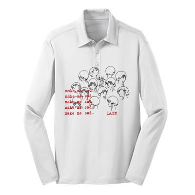 Make Me Mad Lain Silk Touch Performance Long Sleeve Polo