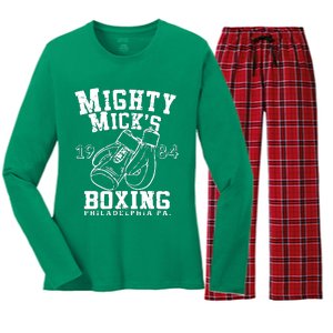 Mighty Micks Women's Long Sleeve Flannel Pajama Set 