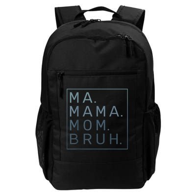 Ma Mama Mom Bruh Green Quote Mother Backpack
