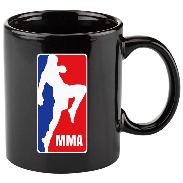 Mma Mixed Martial Arts Retro Fighting Fan Logo 11oz C Handle Ceramic Mug