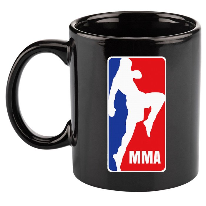 Mma Mixed Martial Arts Retro Fighting Fan Logo 11oz C Handle Ceramic Mug