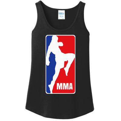 Mma Mixed Martial Arts Retro Fighting Fan Logo Ladies Essential Tank