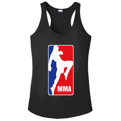 Mma Mixed Martial Arts Retro Fighting Fan Logo Ladies PosiCharge Competitor Racerback Tank