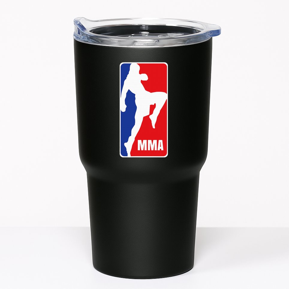 Mma Mixed Martial Arts Retro Fighting Fan Logo Tumbler