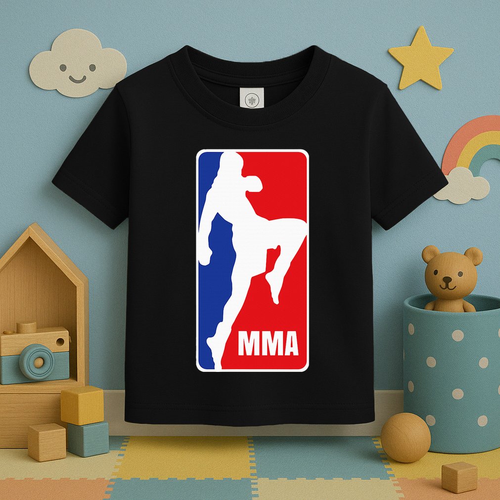 Mma Mixed Martial Arts Retro Fighting Fan Logo Toddler T-Shirt