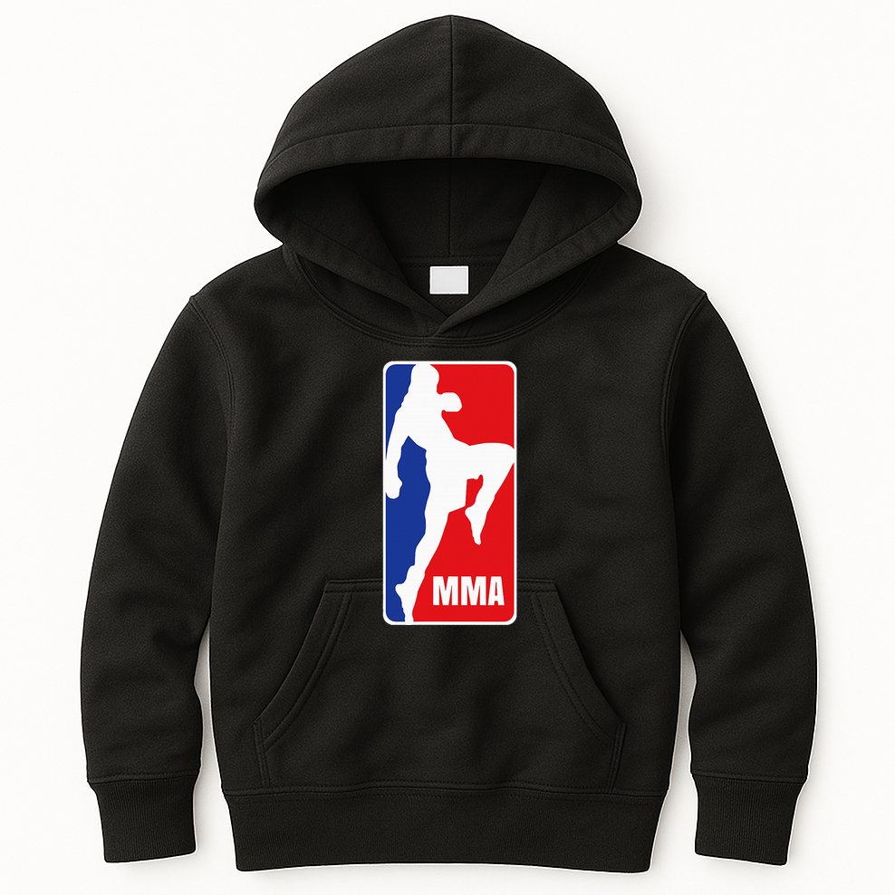 Mma Mixed Martial Arts Retro Fighting Fan Logo Kids Hoodie