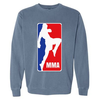 Mma Mixed Martial Arts Retro Fighting Fan Logo Garment-Dyed Sweatshirt