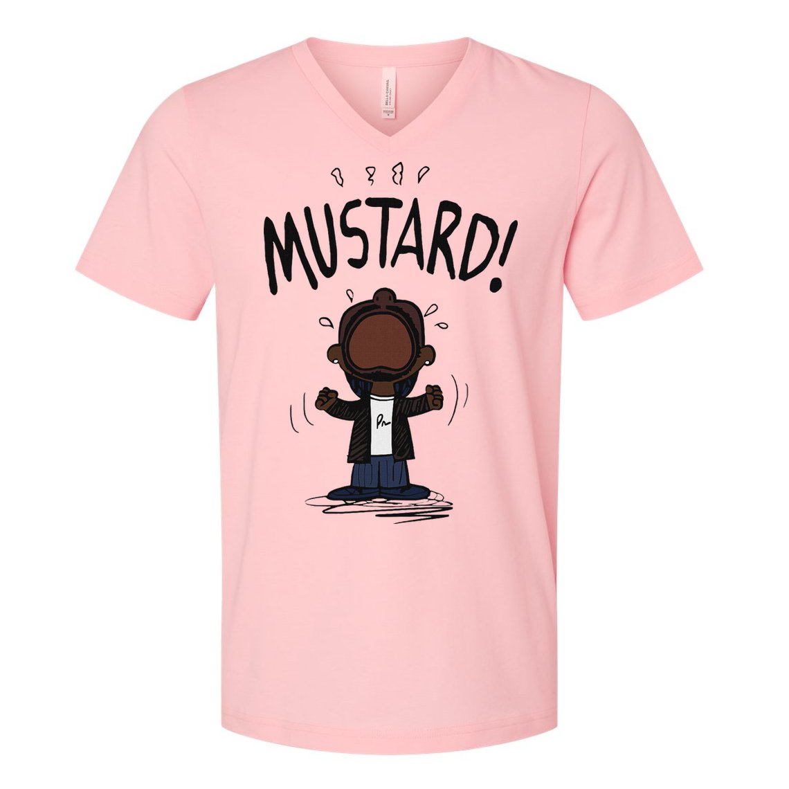 Mustard Meme V-Neck T-Shirt