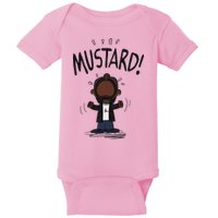 Mustard Meme Baby Bodysuit