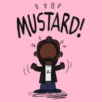 Mustard Meme Baby Bodysuit