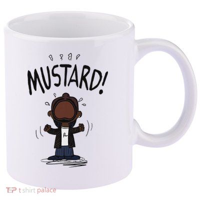 Mustard Meme 11oz C Handle Ceramic Mug