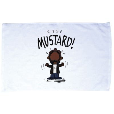 Mustard Meme Microfiber Hand Towel