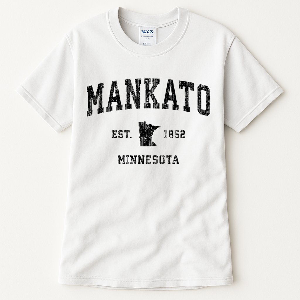 Mankato Minnesota Mn Vintage Established Athletic Sports Design Tall T-Shirt