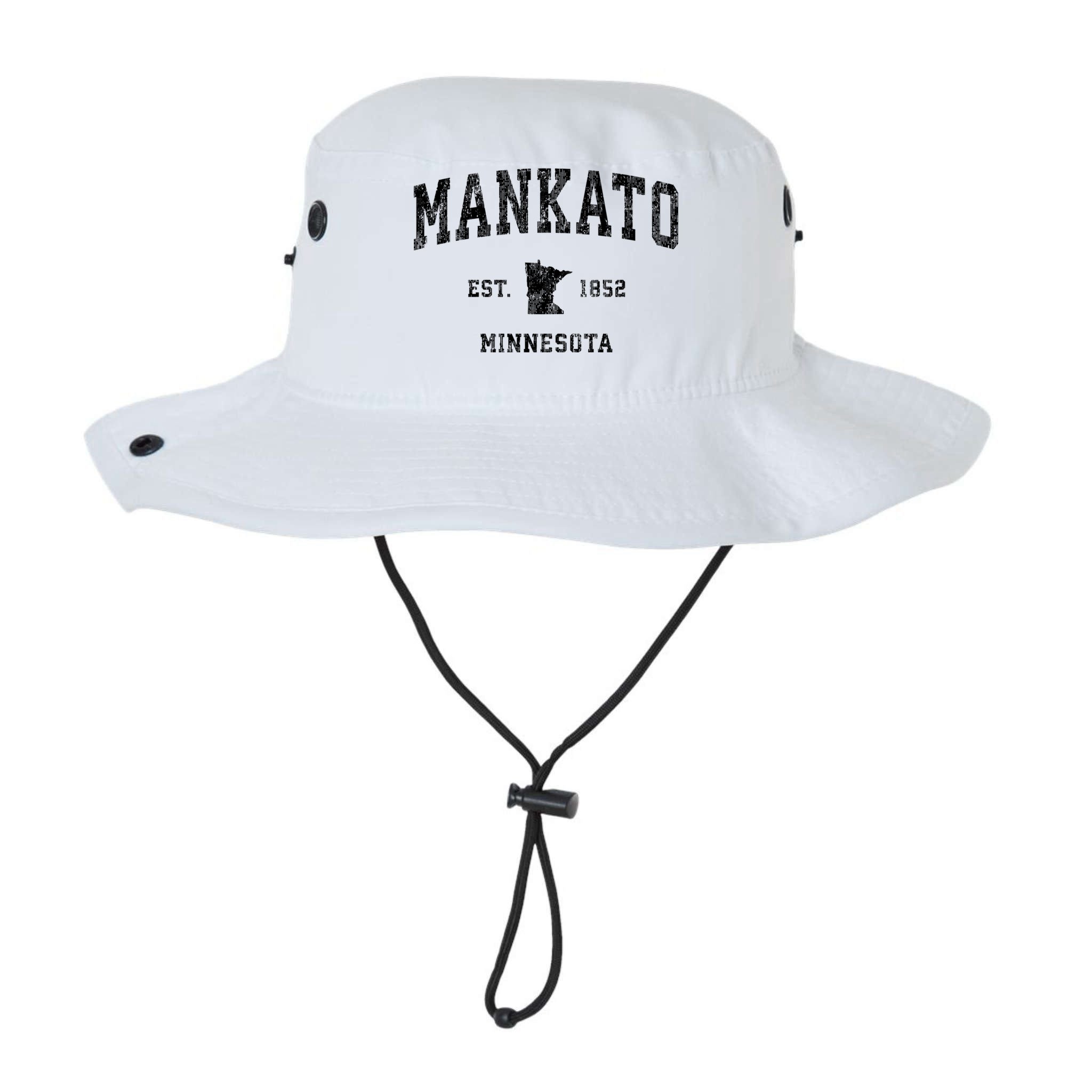 Mankato Minnesota Mn Vintage Established Athletic Sports Design Bucket Hat